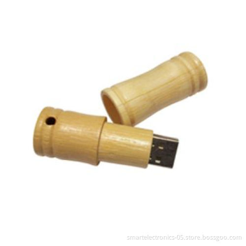 Wooden USB Flash Drive, High Reading and Writing Speed, Free Logo Engraving/Printing, Package